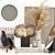 Chic Decor Collection: Pampas Vase, Ceramic Artisans Book, Eames Bird & More 3D model small image 3