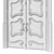 Classic Max 3D Door: 1800mm H-3350mm 3D model small image 6