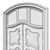 Classic Max 3D Door: 1800mm H-3350mm 3D model small image 7