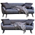 LaForma Paloma Leather Sofa 3D model small image 6