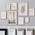 Elegant Wall Art Collection 3D model small image 1