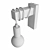 Bagetti Loft Sconce - SL1142.401.01 & SL1142.501.01 3D model small image 1