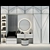 Sleek Hallway Storage Set 3D model small image 2