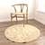 Title: Elegant Round Rug Set for 3D Models 3D model small image 6