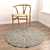 Round Rug Set: 6 Circular Rugs 3D model small image 2