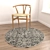 Round Rug Set: 6 Circular Rugs 3D model small image 6