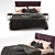 Vintage Elegance Bed 3D model small image 2