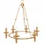 Elegant Stiffel Hartley Ring Chandelier 3D model small image 1