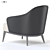 Luxury Leslie Armchairs - Elegant Minotti Design 3D model small image 4