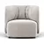 Modern Sipario Lounge Chair 3D model small image 3