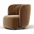 Modern Sipario Lounge Chair 3D model small image 4