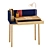 Modern Workplace Set: Graphy Desk, Lenou Chair 3D model small image 2