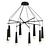 Elegant Simone Chandelier 3D model small image 1