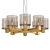 Elegant Molini Glass Chandelier 3D model small image 1