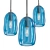 Sleek Blue Pendant Light 3D model small image 1