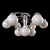 Cloud A8170pl-9ss: Elegant Ceiling Chandelier 3D model small image 2