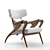 Elegant Isadora Armchair by Agrippa 3D model small image 1