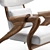 Elegant Isadora Armchair by Agrippa 3D model small image 3