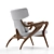 Elegant Isadora Armchair by Agrippa 3D model small image 4