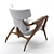 Elegant Isadora Armchair by Agrippa 3D model small image 5