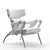 Elegant Isadora Armchair by Agrippa 3D model small image 7