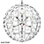 Crystal Geometric Pendant Lamp 3D model small image 2