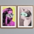 Modern Picture Frame Set with Woman and Cat Collage 3D model small image 4