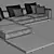 Tribu Vis-à-vis Sofa: Elegant and Stylish Seating 3D model small image 4