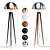 Fife Tripod Floor Lamp: Unparalleled Design + 7 Materials 3D model small image 6