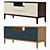Elegant TV Cabinet with Customizable Finish 3D model small image 2
