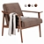 Vintage Mid Century Show Wood Chair (2013) 3D model small image 1