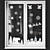 Festive Window Decals: New Year's Drawings 3D model small image 3