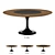 Apriori T Oval Dining Table 3D model small image 1