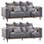 Modern West Elm Newport Sofa 3D model small image 1