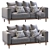 Modern West Elm Newport Sofa 3D model small image 3