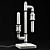 Industrial Pipe Light Fixture 3D model small image 4
