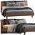 Stylish Jesse_Dwayne Double Bed 3D model small image 1