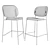 Connubia YO! Collection: Comfortable Dining Chair & Bar Stool 3D model small image 5