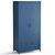 Metal Hiba Wardrobe with 2 Doors 3D model small image 3