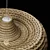 Rustic Rattan Pendant Lights Set 3D model small image 4