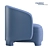 Contemporary TARU Armchair: Stylish Comfort 3D model small image 3