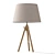 Modern Beige Brown Table Lamp 3D model small image 4