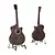 Elitaro Wood-Style Guitar with Stand 3D model small image 1