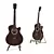 Elitaro Wood-Style Guitar with Stand 3D model small image 2