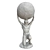 Spherical Man Statue 3D model small image 6