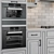 NeoClassic Kitchen Set - Gray/Black 3D model small image 4