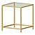 Geometric Gold Glass Side Table 3D model small image 2