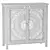 Elegant Doors Accent Cabinet 3D model small image 5