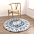 Round Rugs Set - 6-Piece Variety Kit 3D model small image 6