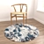 Round Rugs Set - 6 Circular Carpets 3D model small image 6